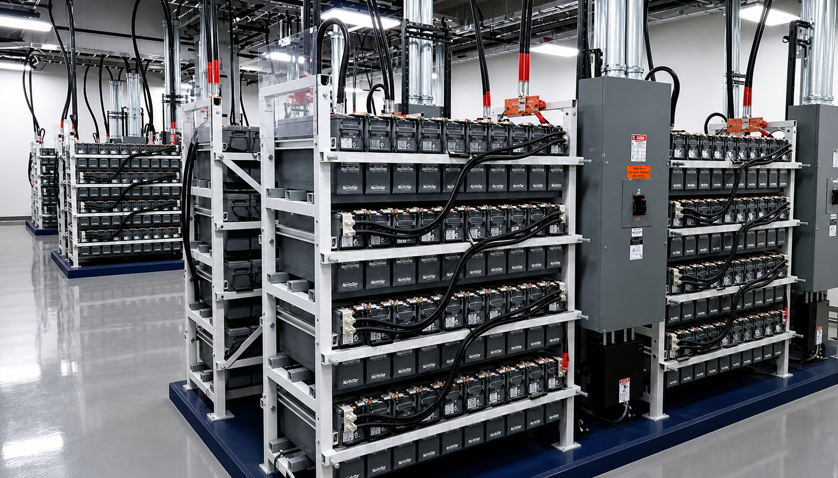 Solar installation on industrial roof
